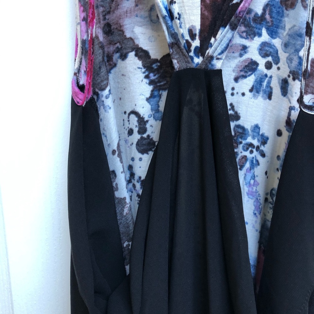 Painted Threads High-Lo Floral Top With Open Back - image 8